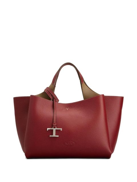 Tod's leather tote bag - Red - zdjęcie produktu nr 1