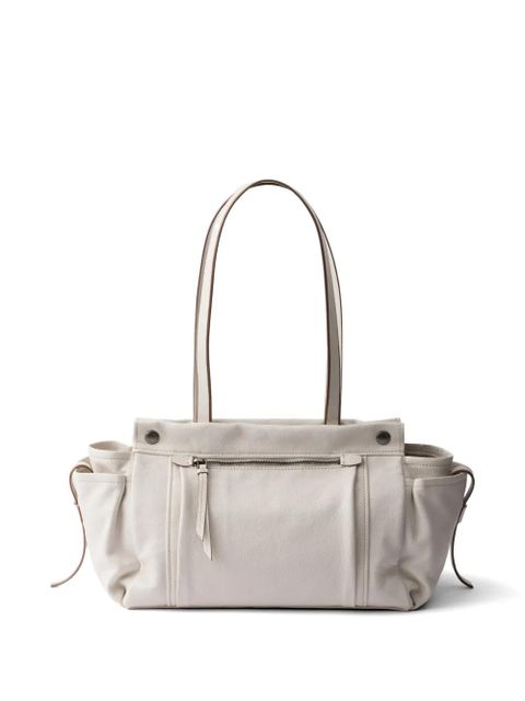 Prada Route large leather tote bag - Neutrals - zdjęcie produktu nr 2