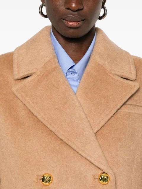 GANNI double-breasted jacket - Neutrals