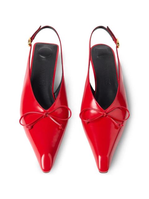 Jacquemus The Cubisto slingbacks pumps - Red