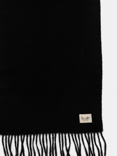 My Alpaca szalik wełniany z alpaki kolor czarny gładki THSCEST30180 - zdjęcie produktu nr 2