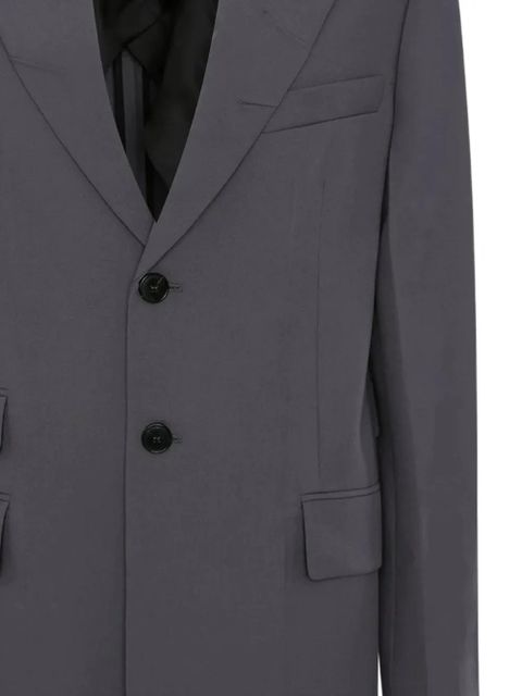 Victoria Beckham step collar tailored blazer - Grey - zdjęcie produktu nr 2