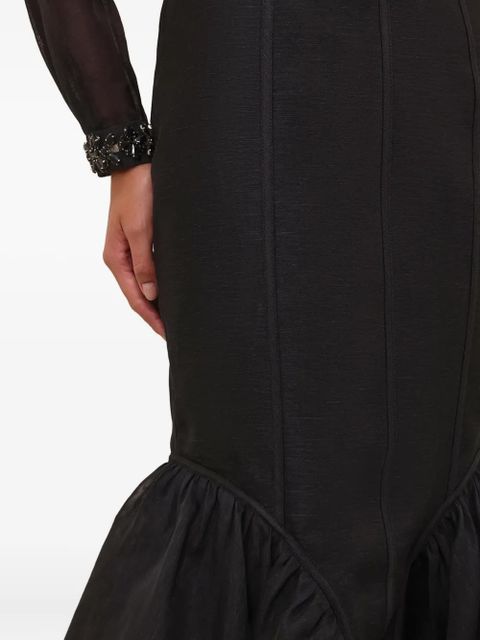 ZIMMERMANN Hypnotic panelled pencil midi skirt - Black