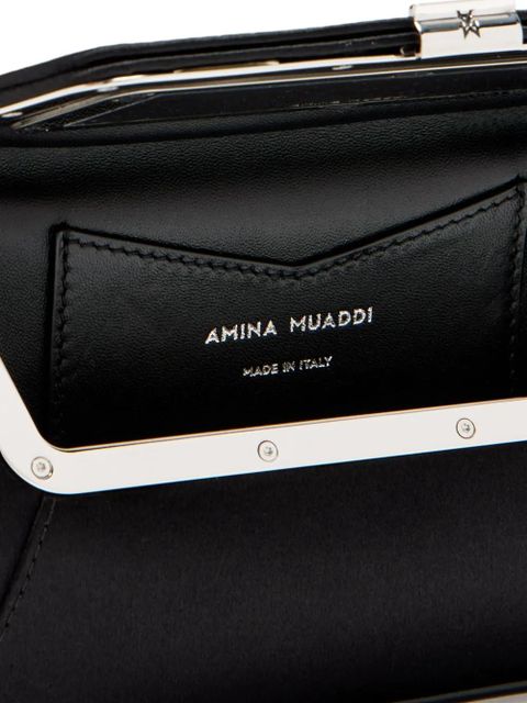 Amina Muaddi Ami mini bag - Black
