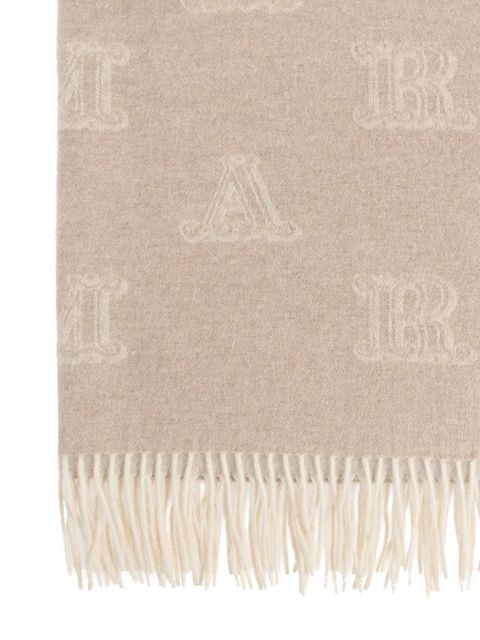 Max Mara jacquard cashmere scarf - Neutrals
