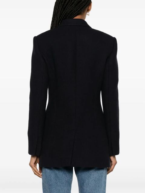 Chloé chain-link trim double-breasted blazer - Blue