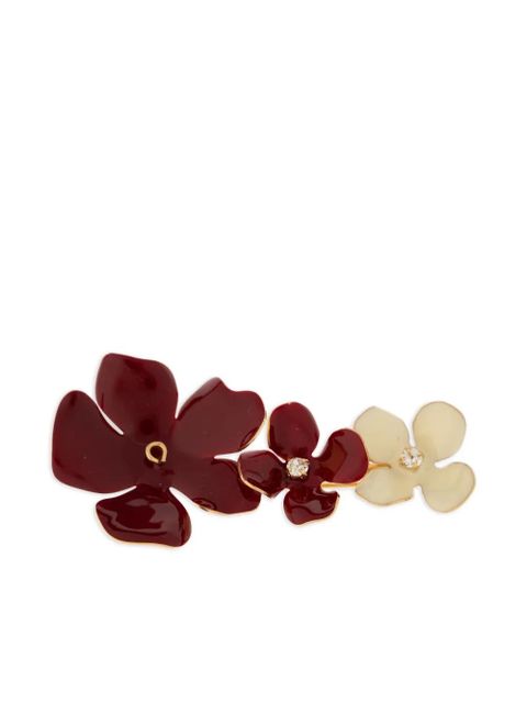Marni crystal-embellished floral brooch - Red - zdjęcie produktu nr 1