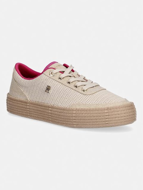 Tommy Hilfiger TH FOXING PLATFORM ROPE tenisówki damskie - zdjęcie produktu nr 1