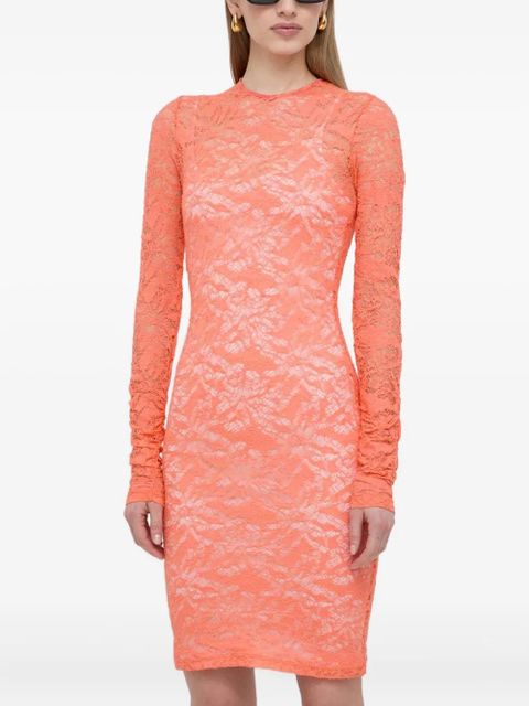 PINKO lace long-sleeve mini dress - Orange - zdjęcie produktu nr 1