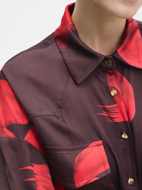 Answear.LAB sukienka kolor czerwony maxi rozkloszowana