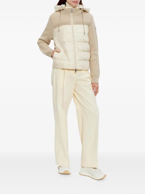 Moncler logo-patch cardigan - Neutrals - zdjęcie produktu nr 2