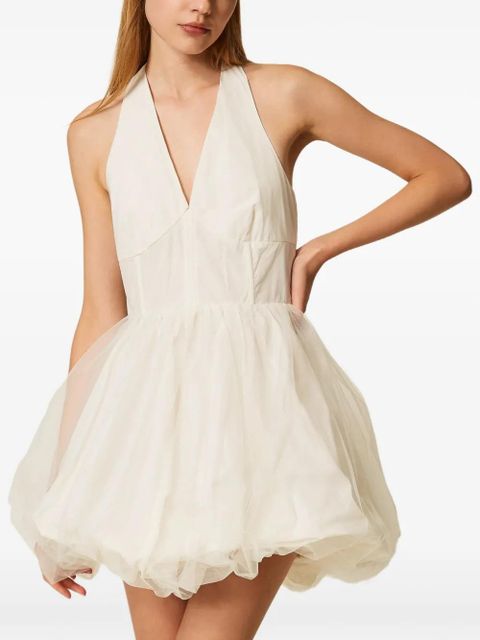 TWINSET tulle mini dress - White - zdjęcie produktu nr 2