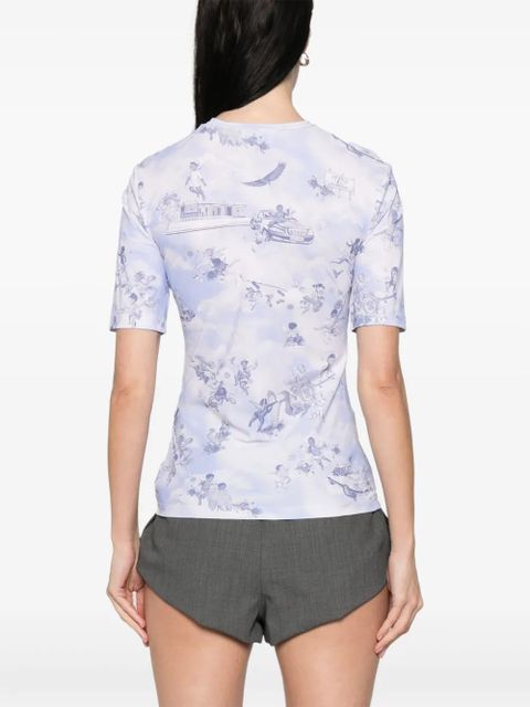 Off-White Fresco-print T-shirt - Blue