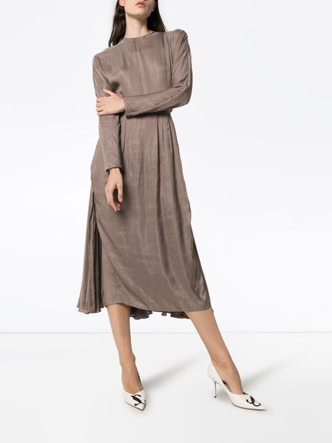 Prada layered midi dress - Neutrals