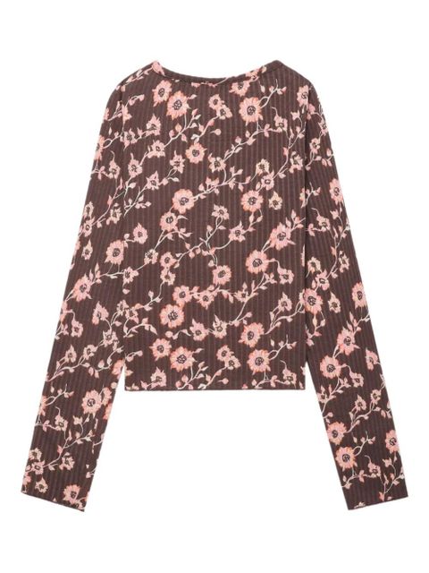Free People floral-print long sleeves top - Red - zdjęcie produktu nr 1