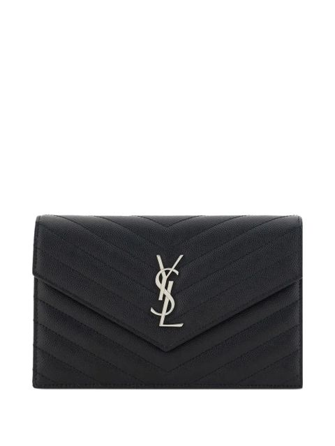 Saint Laurent Cassandre leather mini bag - Black - zdjęcie produktu nr 2
