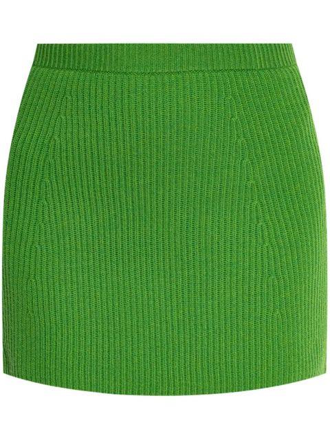 Sportmax ribbed-knit mini skirt - Green - zdjęcie produktu nr 1