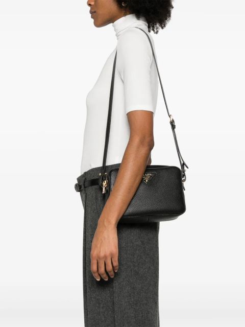 Prada leather cross body bag - Black