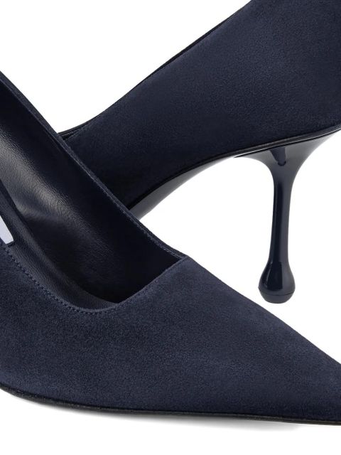 Jimmy Choo Ixia pointed leather pumps - Blue