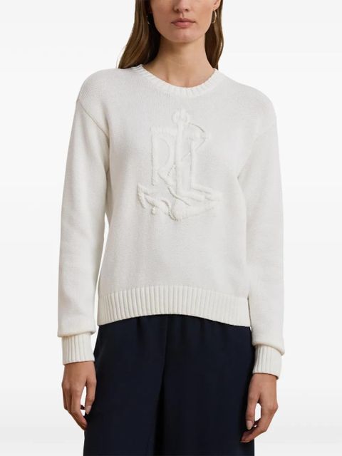 Lauren Ralph Lauren embroidered-logo sweater - Neutrals - zdjęcie produktu nr 2