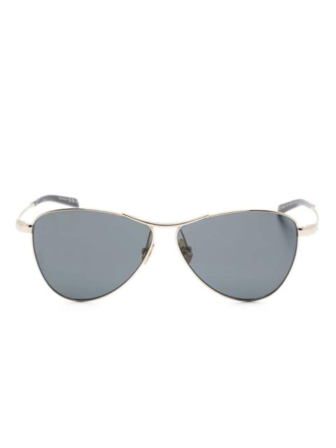 Saint Laurent Eyewear geometric-frame sunglasses - Gold - zdjęcie produktu nr 1
