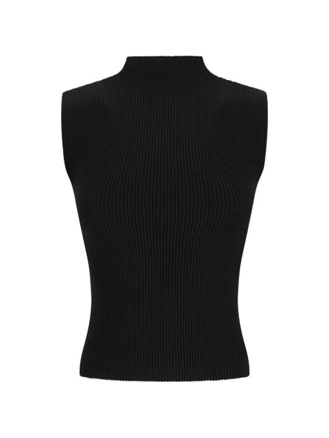Magda Butrym ribbed-knit high-neck top - Black - zdjęcie produktu nr 1