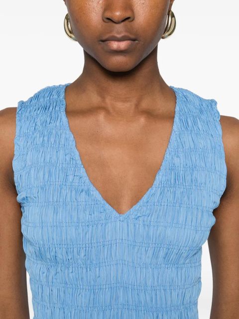 Faithfull the Brand Palomar V-neck midi dress - Blue