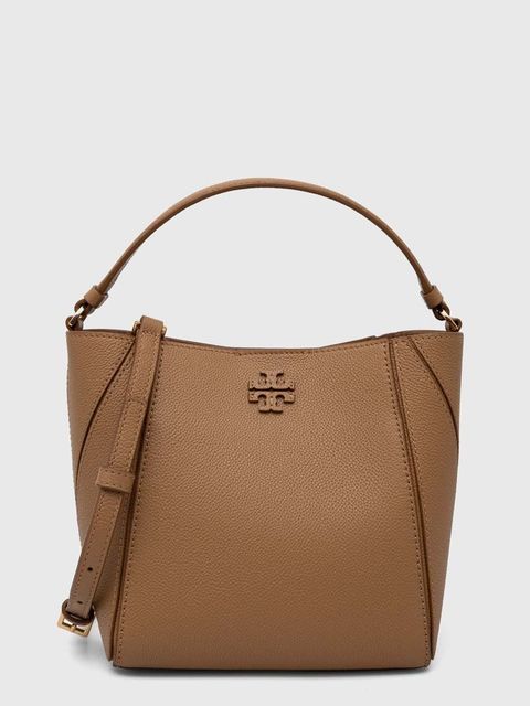 Tory Burch torebka skórzana McGraw Small kolor brązowy 158500.227
