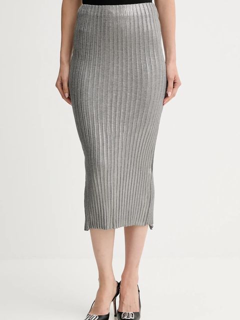 Simona Corsellini spódnica kolor srebrny midi ołówkowa A25CPGOP0101 - zdjęcie produktu nr 1