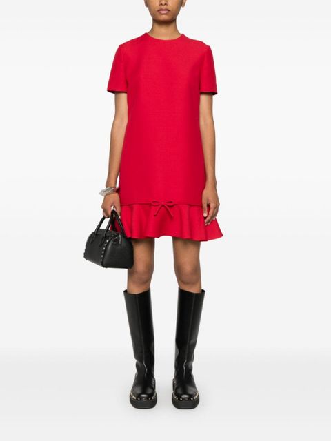 Valentino Garavani bow-detail mini dress - Red