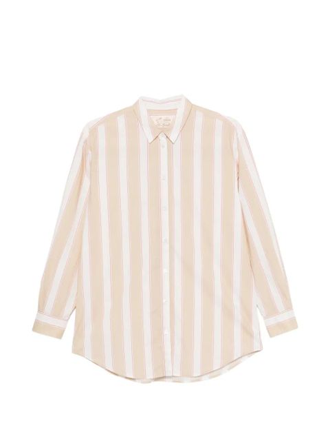 MC2 Saint Barth striped embroidered shirt - Neutrals - zdjęcie produktu nr 1