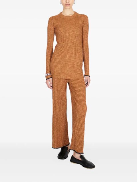 Proenza Schouler ribbed open-back top - Brown - zdjęcie produktu nr 2