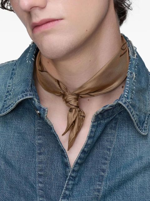 Maison Margiela Number Print Foulard - Brown