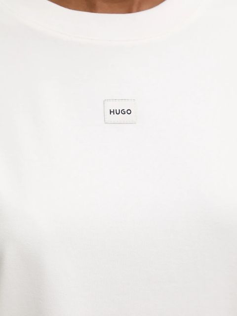 HUGO t-shirt damski kolor beżowy 50556807