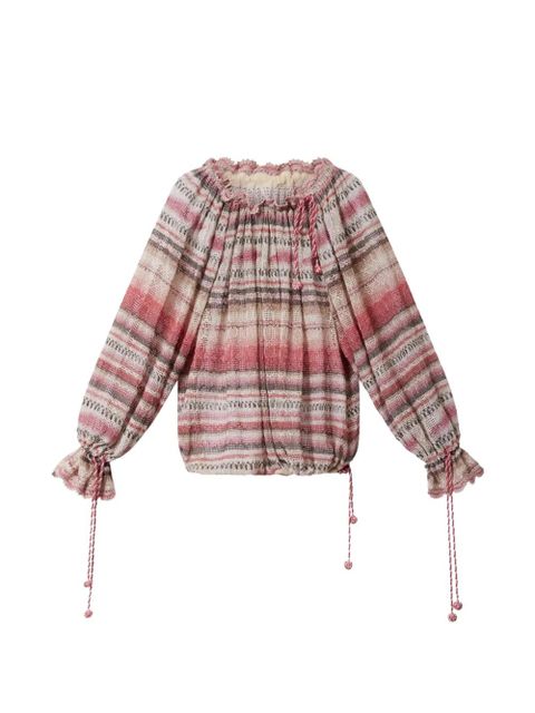 ISABEL MARANT Nalyna striped top - Pink - zdjęcie produktu nr 1