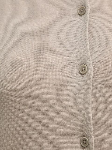 Filippa K kardigan wełniany kolor szary lekki 28921