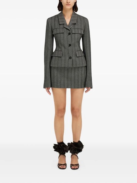 Ferragamo flap-pockets blazer - Black