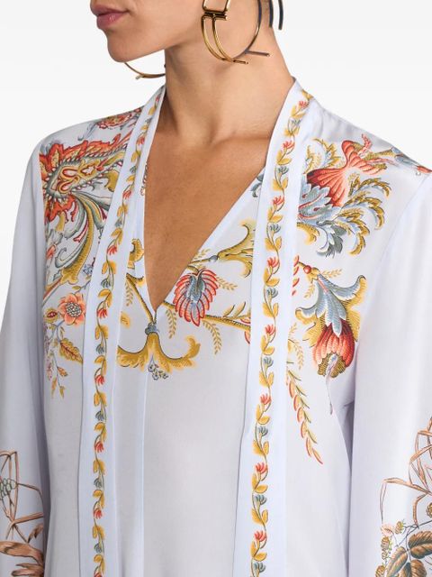 ETRO floral-print dress - Blue