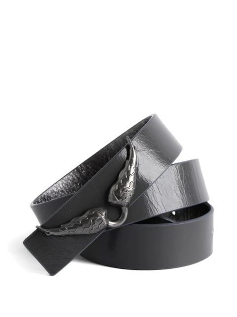 Zadig&Voltaire wings detail reversible belt - Grey