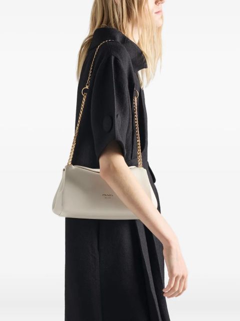 Prada short-sleeve wool mini dress - Black