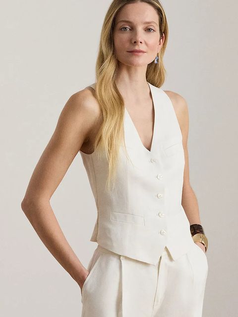 Lauren Ralph Lauren kamizelka damska z wiskozy - zdjęcie produktu nr 1