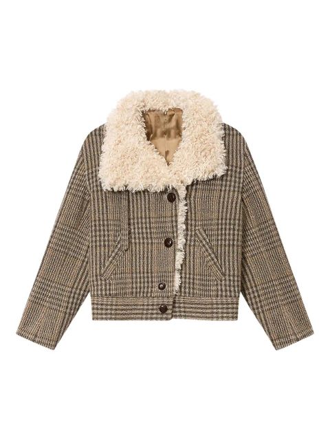 MARANT ÉTOILE Fadia check jacket - Brown - zdjęcie produktu nr 1
