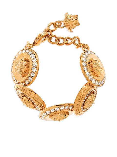 Versace Medusa crystal-embellished bracelet - Gold - zdjęcie produktu nr 1