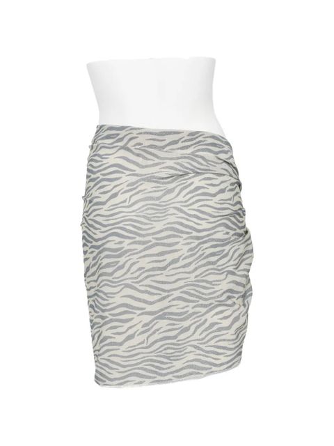 MC2 Saint Barth Sery zebra-pattern sarong - Neutrals - zdjęcie produktu nr 2