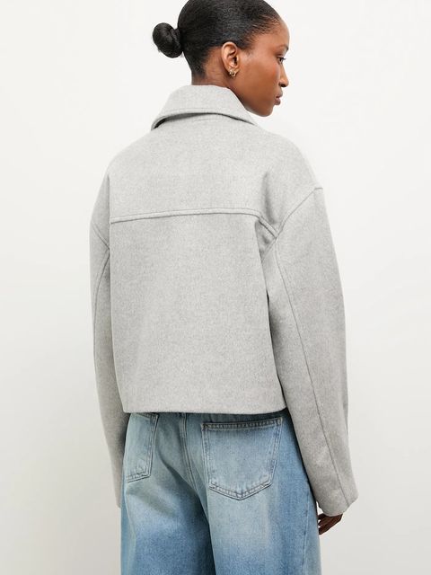 Answear.LAB płaszcz wełniany kolor szary