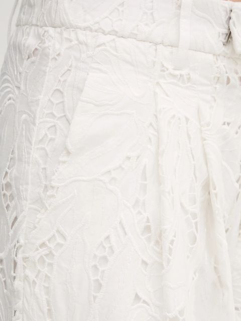 ISABELLE BLANCHE spodnie damskie kolor biały szerokie high waist IS25SS-P136-T020