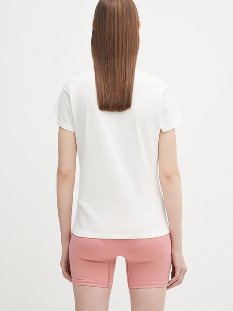 Pangaia t-shirt Cotton-Stretch T-shirt damski kolor biały 10002430