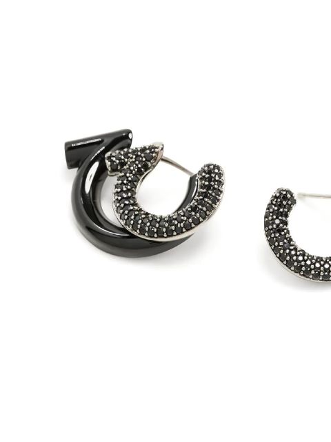 Ferragamo black embellishment earrings - zdjęcie produktu nr 2