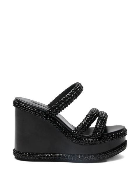 Casadei Sirio wedge sandals - Black - zdjęcie produktu nr 1