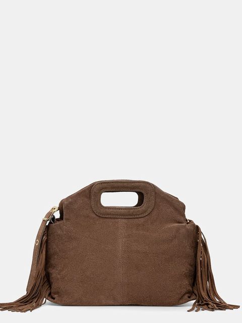 Answear.LAB torebka zamszowa kolor brązowy - zdjęcie produktu nr 1